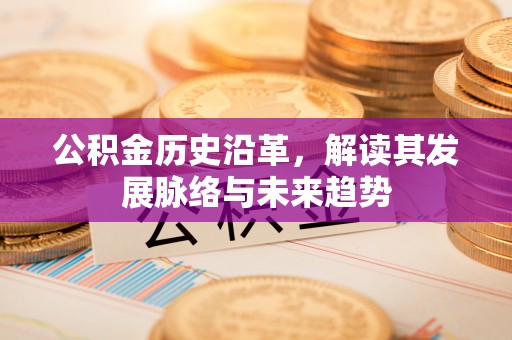黄冈公积金历史沿革，解读其发展脉络与未来趋势