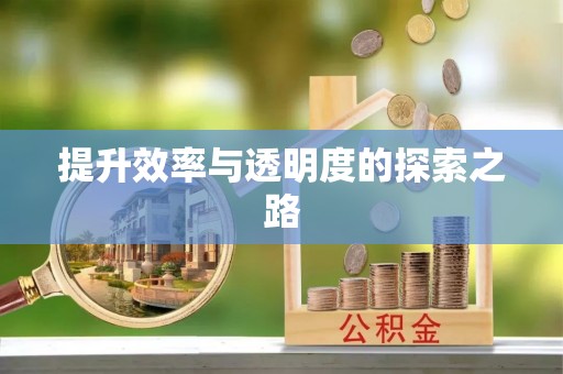 黄冈提升效率与透明度的探索之路