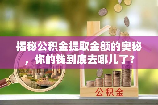 黄冈揭秘公积金提取金额的奥秘，你的钱到底去哪儿了？