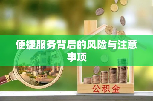 黄冈便捷服务背后的风险与注意事项