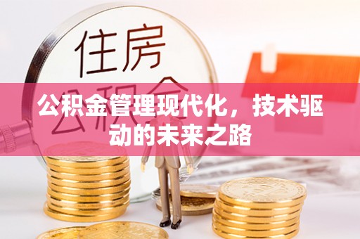 黄冈公积金管理现代化，技术驱动的未来之路